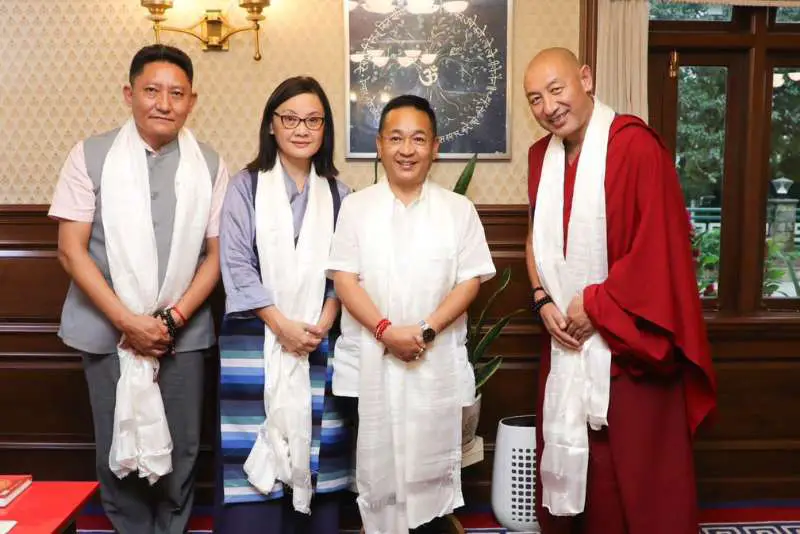 Sikkim Chief Minister Engages with Tibetan Parliament in Exile Members at his residence